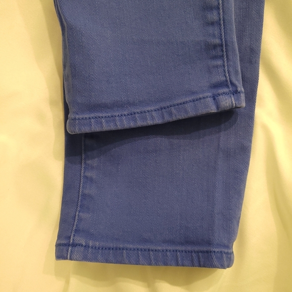 J Crew Toothpick Cropped Bright Blue Jeans, Size 27 - Picture 6 of 11